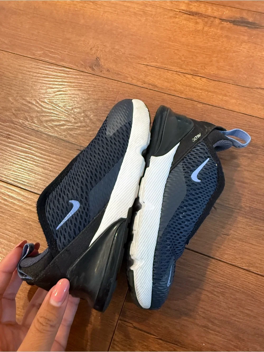 Nike Kids Blue Breathable Slip-On Sneakers